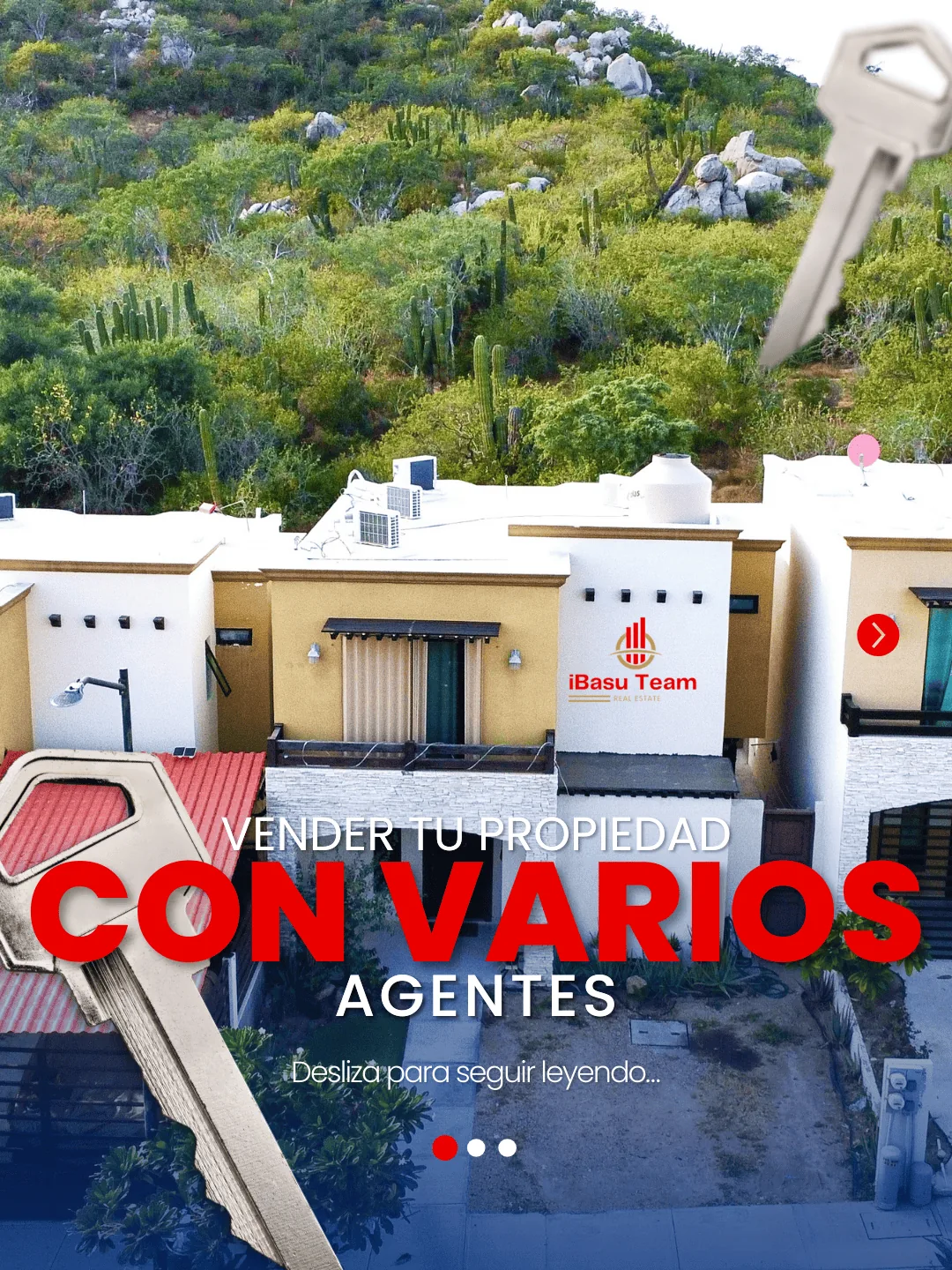 vender propiedad con varios agentes en Los Cabos